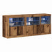 Bufet LED Lemn vechi 162 x 37 x 67 cm Lemn compozit - WALTI WALTI