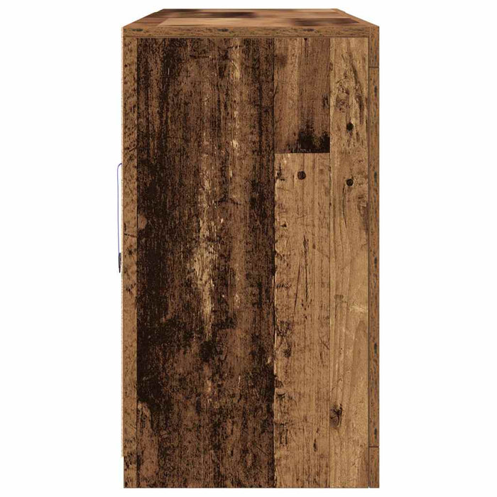 Bufet LED Lemn vechi 162 x 37 x 67 cm Lemn compozit - WALTI WALTI