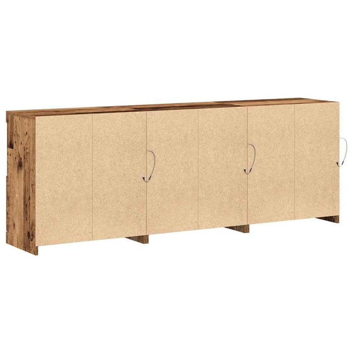 Bufet LED Lemn Vechi 181 x 37 x 67 cm Lemn compozit - WALTI WALTI