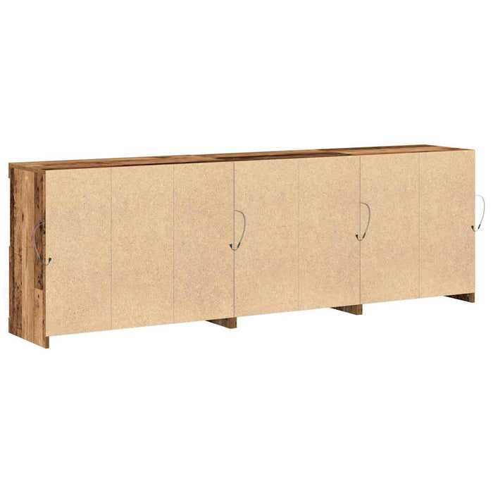 Bufet LED Lemn vechi 202 x 37 x 67 cm Lemn compozit - WALTI WALTI
