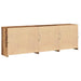 Bufet LED Lemn vechi 202 x 37 x 67 cm Lemn compozit - WALTI WALTI
