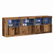 Bufet LED Lemn vechi 202 x 37 x 67 cm Lemn compozit - WALTI WALTI