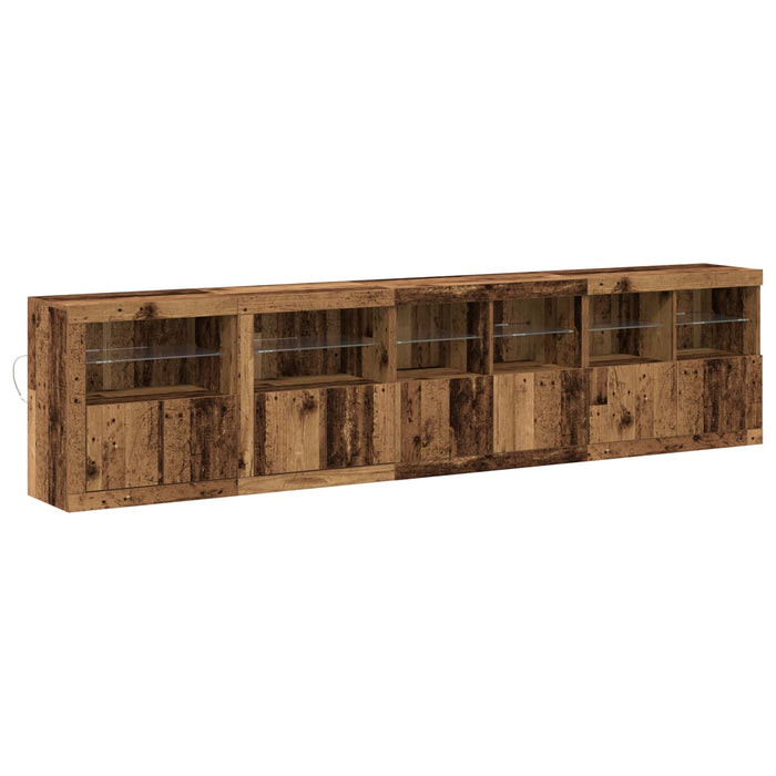 Bufet LED Lemn vechi 283 x 37 x 67 cm Lemn compozit - WALTI WALTI
