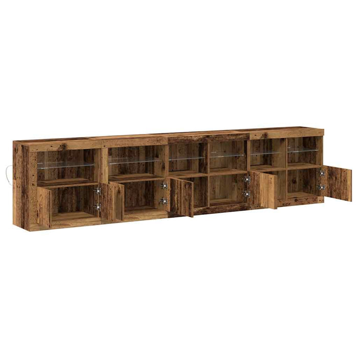 Bufet LED Lemn vechi 283 x 37 x 67 cm Lemn compozit - WALTI WALTI