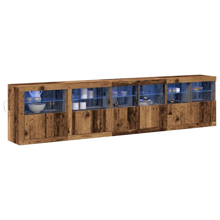 Bufet LED Lemn vechi 283 x 37 x 67 cm Lemn compozit - WALTI WALTI