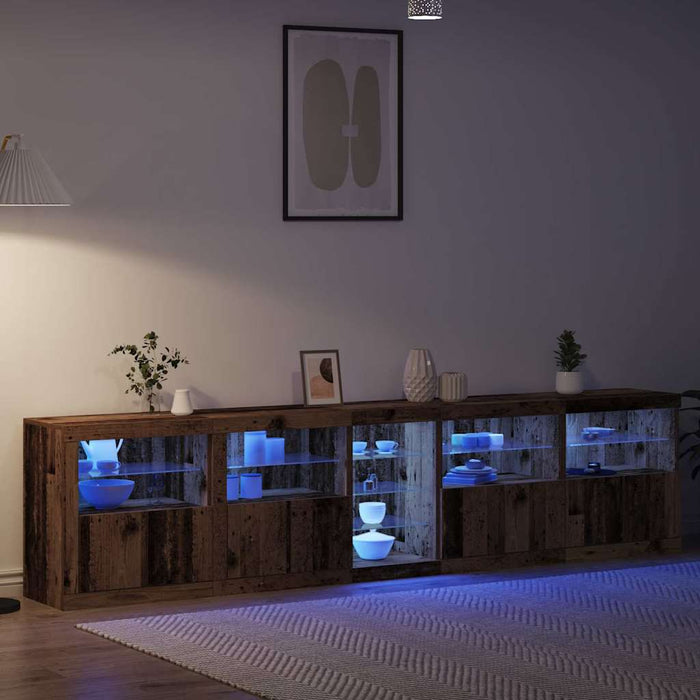Bufet LED Lemn vechi 283 x 37 x 67 cm Lemn compozit - WALTI WALTI
