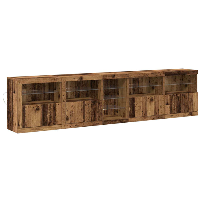 Bufet LED Lemn vechi 283 x 37 x 67 cm Lemn compozit - WALTI WALTI