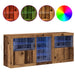 Bufet LED Lemn vechi 162 x 37 x 67 cm Lemn compozit - WALTI WALTI