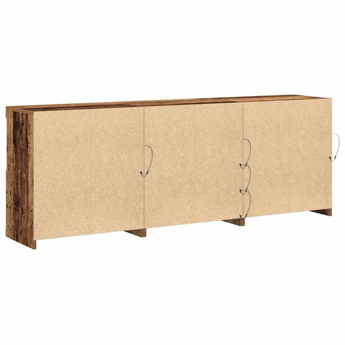 Bufet LED Lemn vechi 181,5 x 37 x 67 cm Lemn compozit - WALTI WALTI