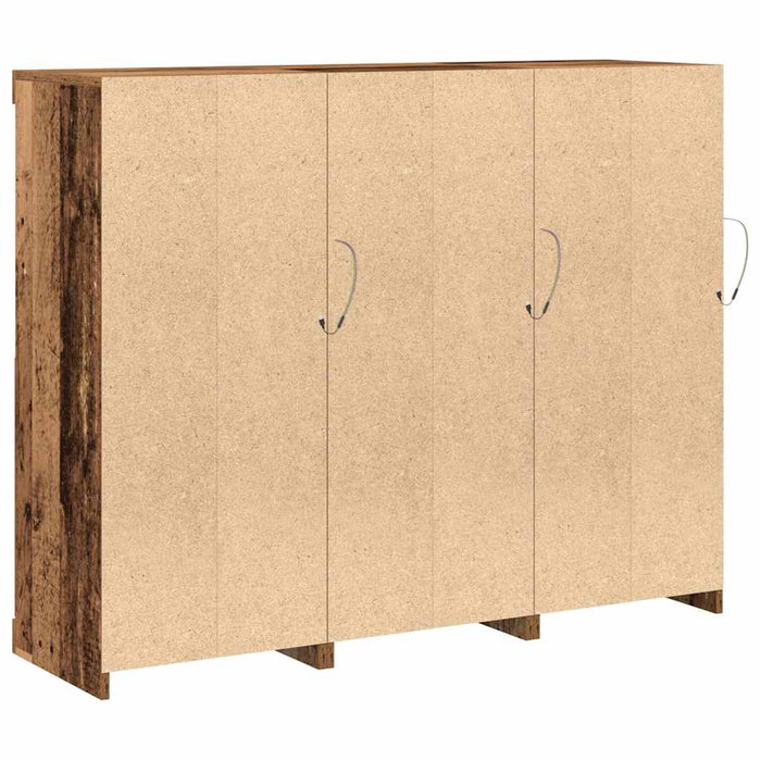 Bufet 3 pcs Lemn vechi 123 x 37 x 100 cm Lemn compozit - WALTI WALTI