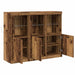 Bufet 3 pcs Lemn vechi 123 x 37 x 100 cm Lemn compozit - WALTI WALTI