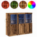 Bufet 3 pcs Lemn vechi 123 x 37 x 100 cm Lemn compozit - WALTI WALTI