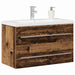 Dulap pentru Chiuveta de Baie Lemn vechi 80 x 38.5 x 48 cm - WALTI WALTI