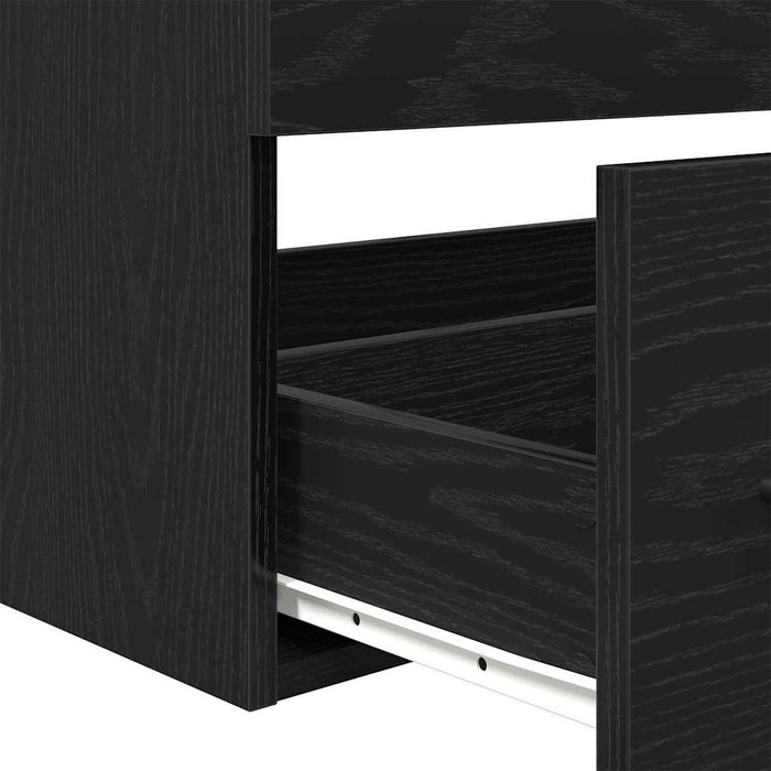 Dulap pentru Chiuveta de Baie cu sertar 3 pcs Stejar Negru WALTI