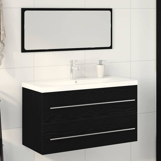 Dulap pentru Chiuveta de Baie cu sertar 3 pcs Stejar Negru - WALTI WALTI