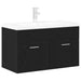 Dulap de chiuvetă Stejar Negru 90 x 38.5 x 46 cm Lemn compozit - WALTI WALTI