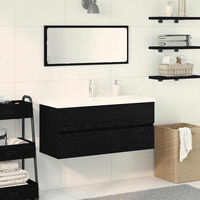 Dulap cu Chiuvetă Stejar negru 100 x 39 x 62 cm Lemn compozit - WALTI WALTI