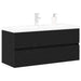 Dulap cu Chiuvetă Stejar negru 100 x 39 x 62 cm Lemn compozit - WALTI WALTI