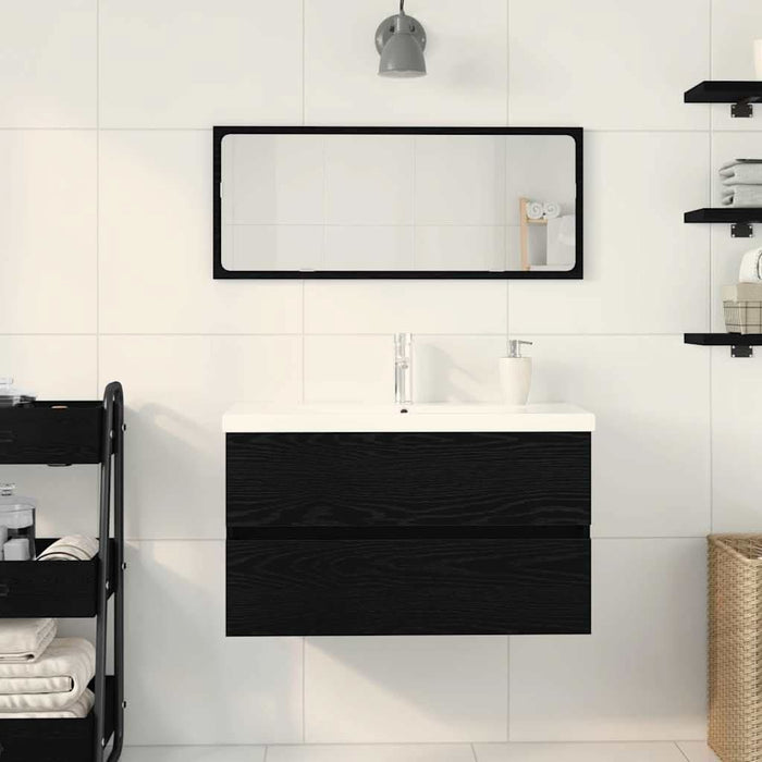 Dulap cu Chiuvetă Stejar negru 80 x 39 x 62 cm Lemn compozit - WALTI WALTI