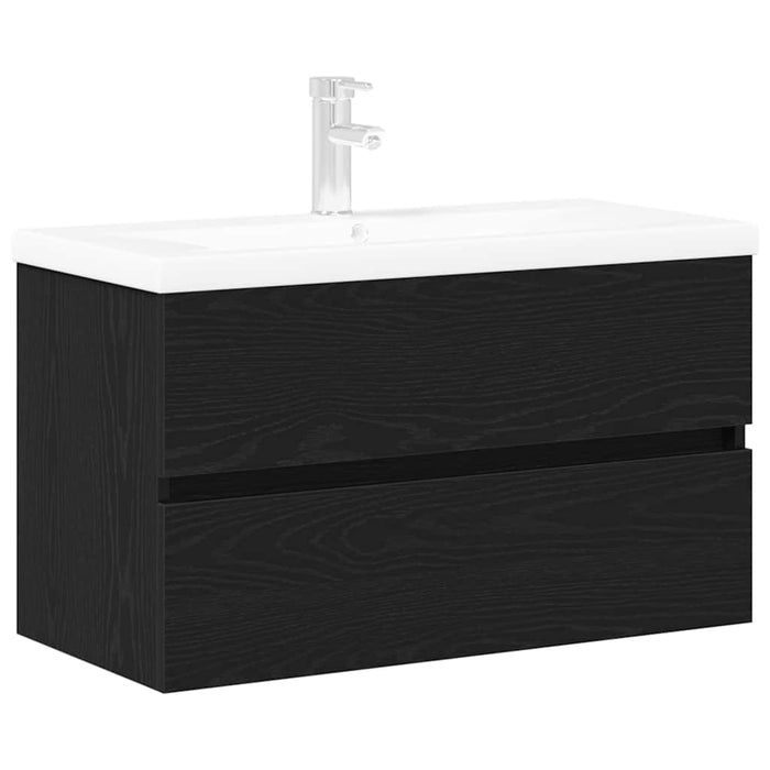 Dulap cu Chiuvetă Stejar negru 80 x 39 x 62 cm Lemn compozit - WALTI WALTI