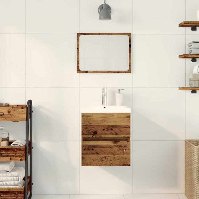 Dulap cu Chiuvetă Stejar negru 41 x 39 x 62 cm Lemn compozit - WALTI WALTI