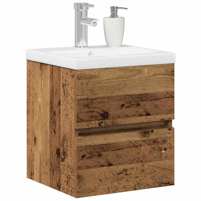 Dulap cu Chiuvetă Stejar negru 41 x 39 x 62 cm Lemn compozit - WALTI WALTI