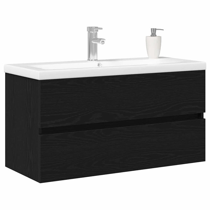 Dulap cu Chiuvetă Stejar negru 90 x 39 x 62 cm Lemn compozit - WALTI WALTI