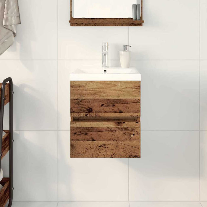 Dulap cu Chiuvetă Stejar negru 41 x 39 x 62 cm Lemn compozit - WALTI WALTI