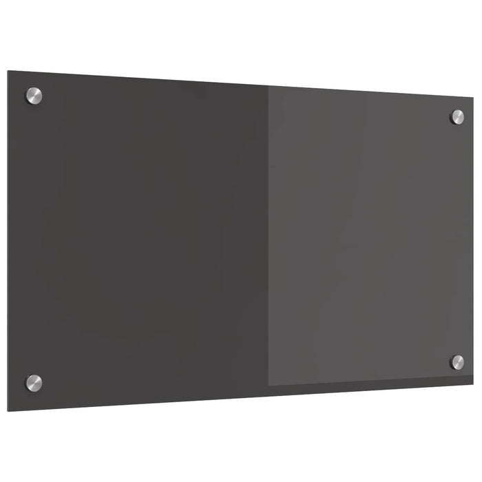 Panou de bucătărie Gri închis 70 x 40 cm sticlă securizată - WALTI WALTI