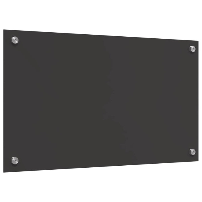 Panou de bucătărie Gri închis 70 x 40 cm sticlă securizată - WALTI WALTI