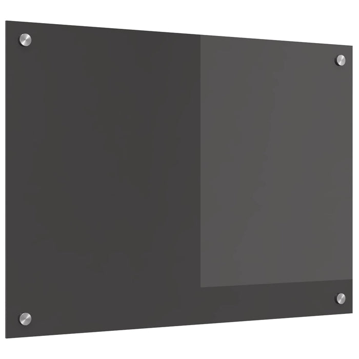 Panou de bucătărie Gri închis 70 x 50 cm sticlă securizată - WALTI WALTI