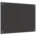 Panou de bucătărie Gri închis 70 x 50 cm sticlă securizată - WALTI WALTI