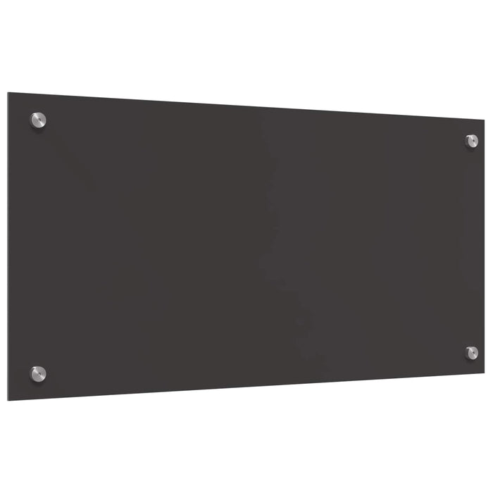 Panou de bucătărie Gri închis 80 x 40 cm sticlă securizată WALTI