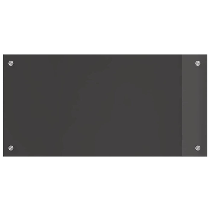 Panou de bucătărie Gri închis 80 x 40 cm sticlă securizată WALTI