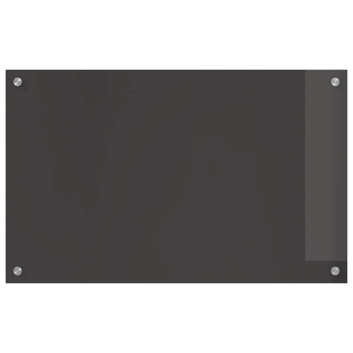 Panou de bucătărie Gri închis 80 x 50 cm sticlă securizată WALTI