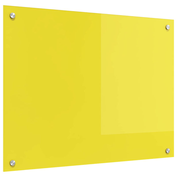 Panou de bucătărie Galben 80 x 60 cm sticlă securizată WALTI