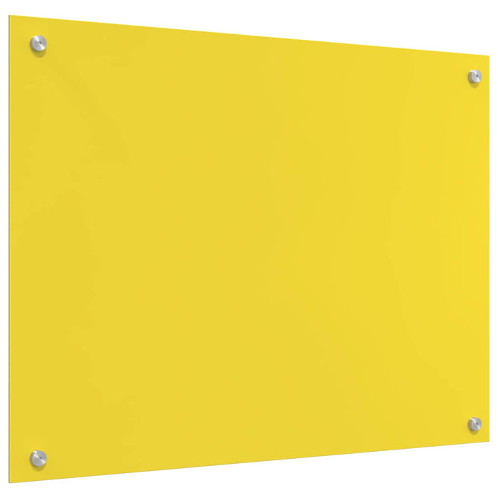 Panou de bucătărie Galben 80 x 60 cm sticlă securizată WALTI