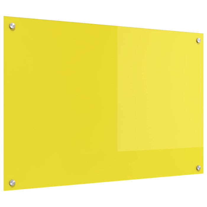 Panou de bucătărie Galben 90 x 60 cm sticlă securizată WALTI
