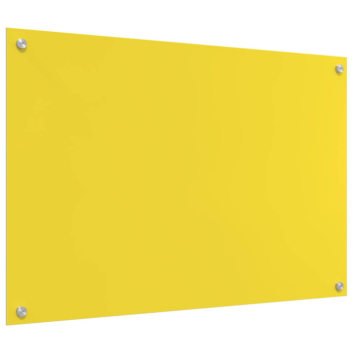 Panou de bucătărie Galben 90 x 60 cm sticlă securizată WALTI