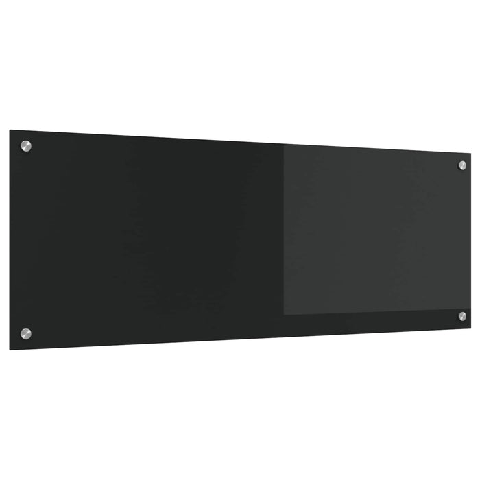 Panou de bucătărie Negru 110 x 40 cm sticlă securizată WALTI