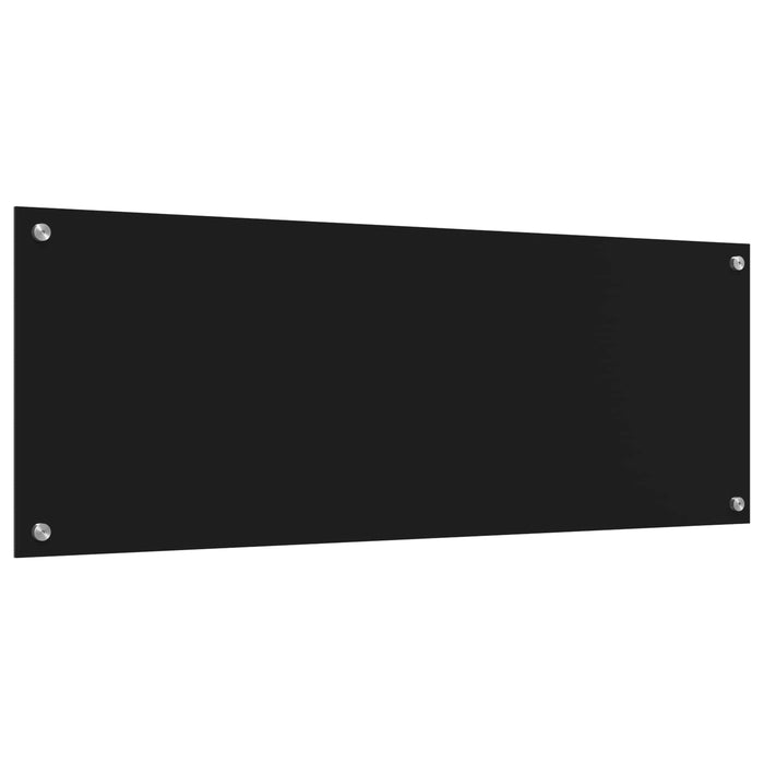 Panou de bucătărie Negru 110 x 40 cm sticlă securizată WALTI