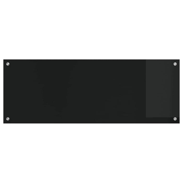 Panou de bucătărie Negru 110 x 40 cm sticlă securizată WALTI