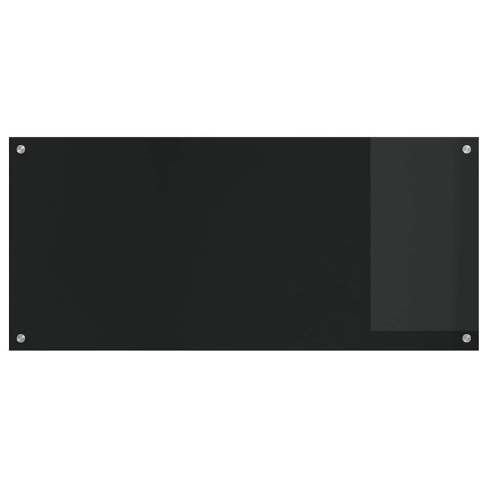 Panou de bucătărie Negru 110 x 50 cm sticlă securizată WALTI