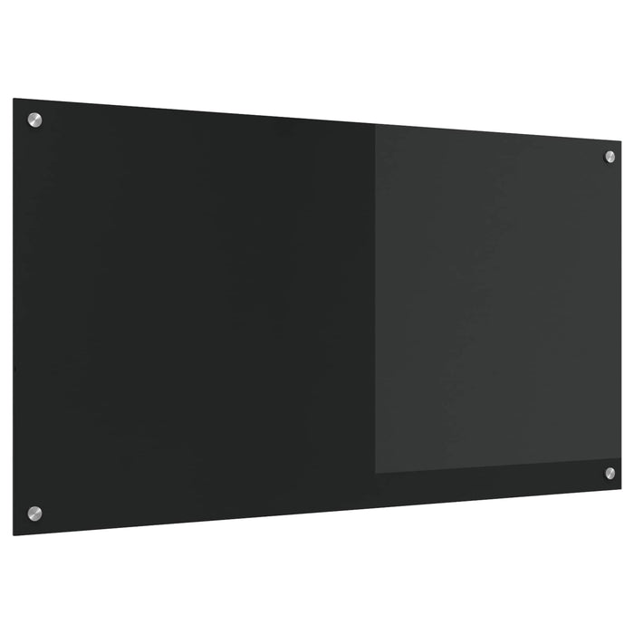 Panou de bucătărie Negru 110 x 60 cm sticlă securizată WALTI