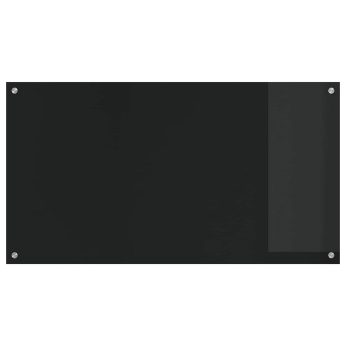 Panou de bucătărie Negru 110 x 60 cm sticlă securizată WALTI