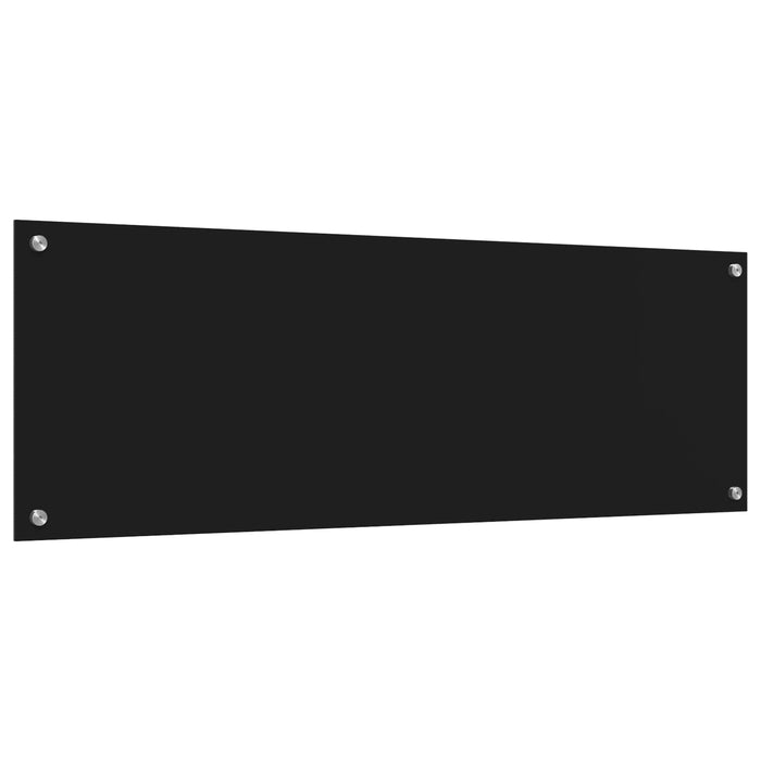 Panou de bucătărie Negru 120 x 40 cm sticlă securizată WALTI