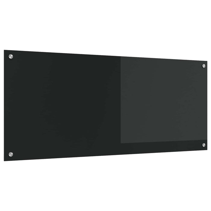 Panou de bucătărie Negru 120 x 50 cm sticlă securizată WALTI
