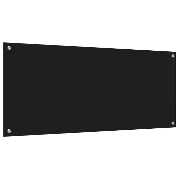 Panou de bucătărie Negru 120 x 50 cm sticlă securizată WALTI