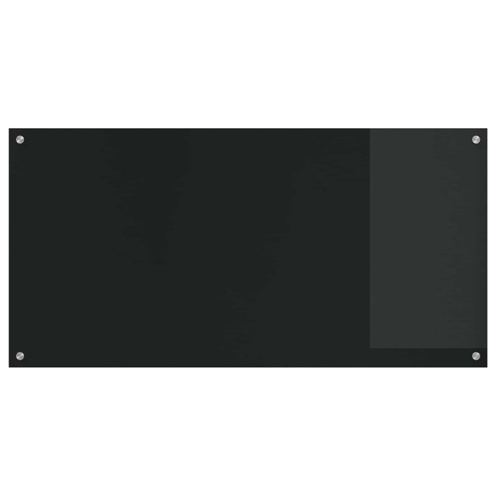 Panou de bucătărie Negru 120 x 60 cm sticlă securizată WALTI
