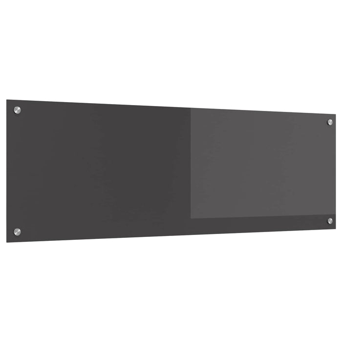Panou de bucătărie Gri închis 120 x 40 cm sticlă securizată - WALTI WALTI